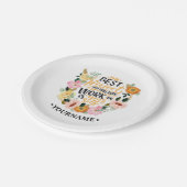 エレガントフローラインスピレーション動機引用文 ペーパープレート (アングル)