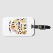 エレガントフローラインスピレーション動機引用文 ラゲッジタグ (正面横)