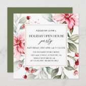 エレガントフローラウィンターホリデーオープンハウススクエア 招待状 (正面/裏面)