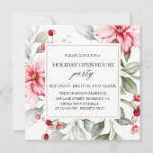 エレガントフローラウィンターホリデーオープンハウススクエア 招待状 (正面)