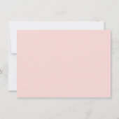 エレガントフローラウォーターカラーガーデンピンクローズタン ク サンキューカード (裏面)