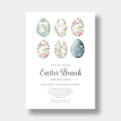 エレガントフローラエッグイースターブランチ 招待状