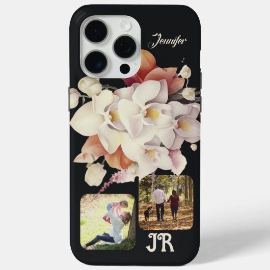 エレガントフローラオーキッド – カルラリリーの写真/名前 Case-Mate iPhoneケース (裏面)