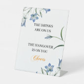 エレガントフローラオープンバー結婚式 台座サイン (正面)