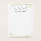 エレガントフローラカスタムジュエリーイヤリング表示 (正面)