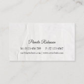 エレガントフローラカスタム名刺 名刺 (裏面)