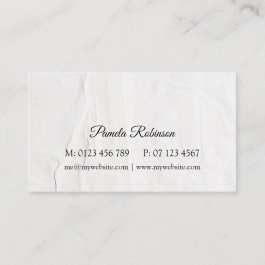 エレガントフローラカスタム名刺 名刺 (裏面)