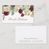 エレガントフローラカスタム 名刺 (正面/裏面)