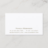 エレガントフローラカスタム 名刺 (裏面)