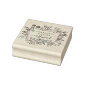 エレガントフローラカップル名 ラバースタンプ (スタンプ)