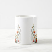 エレガントフローラカトリックヴァージンメアリー祈りの言葉 コーヒーマグカップ (中央)