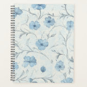 エレガントフローラカントリーブルーシャビーシック主催者 プランナー手帳 (正面)