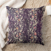 エレガントフローラガーデンウォーターカラーバラ&チューリップ クッション (ブランケット)