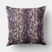 エレガントフローラガーデンウォーターカラーバラ&チューリップ クッション (裏面)