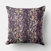 エレガントフローラガーデンウォーターカラーバラ&チューリップ クッション (正面)