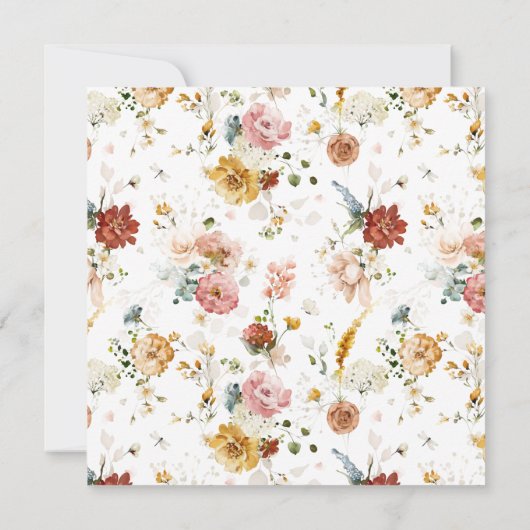 エレガントフローラガーデンファースト聖体拝領ガール 招待状 (裏面)