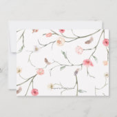 エレガントフローラガーデンブライダルシャワーレシピカード (裏面)