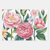 エレガントフローラガーデンラッピング紙 ラッピングペーパーシート (正面3)