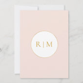 エレガントフローラガーデン伝統的パステル結婚ズ 招待状 (裏面)