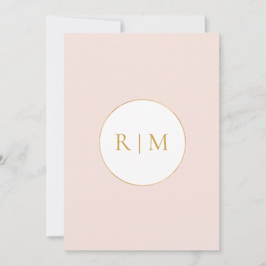 エレガントフローラガーデン伝統的パステル結婚ズ 招待状 (裏面)