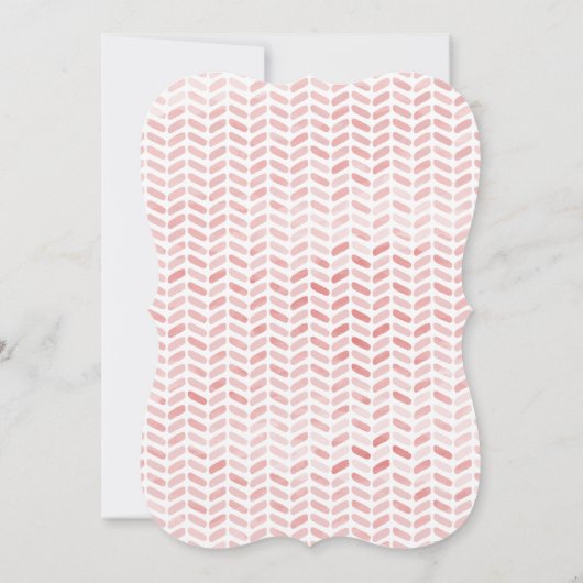 エレガントフローラガーランドブライダルシャワー 招待状 (裏面)