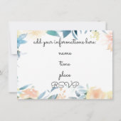 エレガントフローラガーリー発表会 招待状 (裏面)