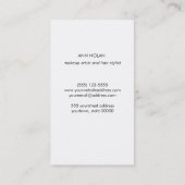 エレガントフローラガール美しいスタイリストとヘアサロン 名刺 (裏面)