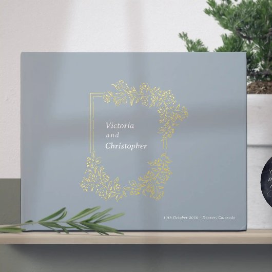 エレガントフローラククラシックレストボタニッ結婚クス ゲストブック