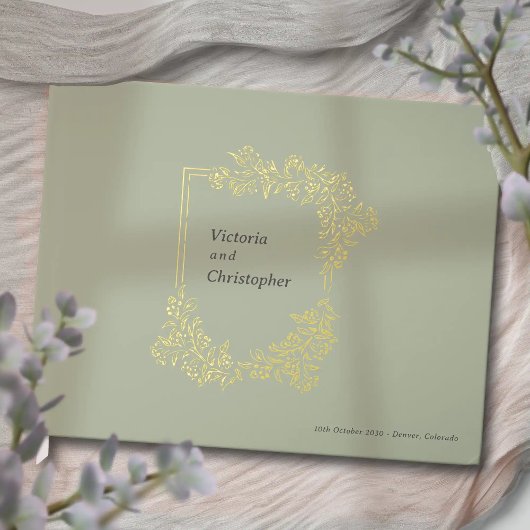 エレガントフローラククラシックレストボタニッ結婚クス ゲストブック