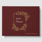 エレガントフローラククラシックレストボタニッ結婚クス ゲストブック (正面)