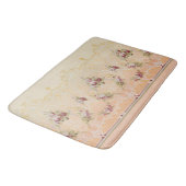 エレガントフローラクラシックと金ゴールドロココフィリグリー バスマット (アングル)