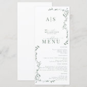 エレガントフローラクラシックリーフ結婚の メニュー (正面/裏面)