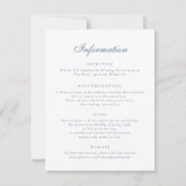 エレガントフローラクラシック結婚ヴィンテージ情報 招待状 (正面)