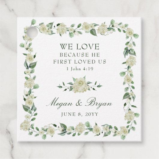 エレガントフローラクリス結婚チャンありがとう フェイバータグ (正面)