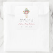 エレガントフローラクロスガール第一聖餐式 スクエアシール (バッグ)