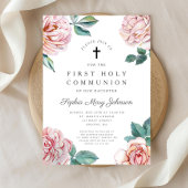 エレガントフローラクロスガール第一聖餐式 招待状