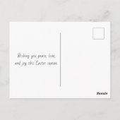エレガントフローラクロス復活祭恵み ポストカード (裏面)