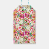 エレガントフローラク素朴ラフトモノグラム結婚式の引き出物 ギフトタグ (裏面)