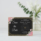 エレガントフローラグリア記念日の保存日 案内ポストカード (スタンド正面)