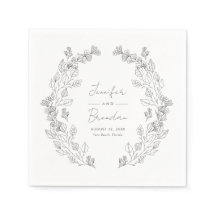 エレガントフローラグレーウェディングレセプションカクテル