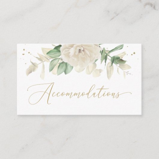 エレガントフローラグ結婚リーの宿泊 エンクロージャーカード (正面)