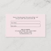 エレガントフローラケーキベーカリー紹介名刺 名刺 (裏面)