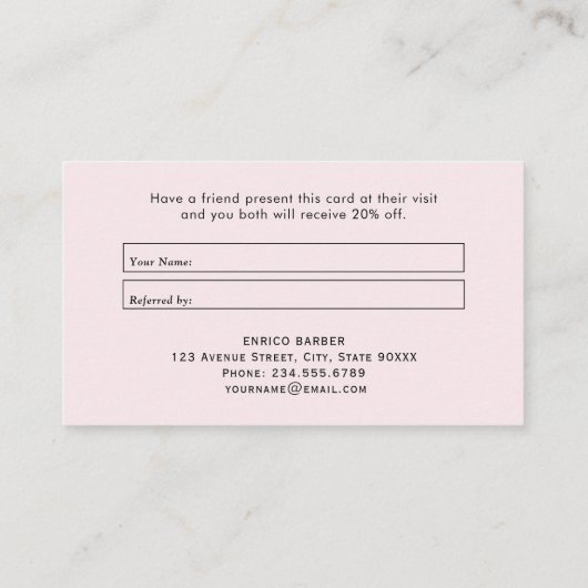 エレガントフローラケーキベーカリー紹介名刺 名刺 (裏面)