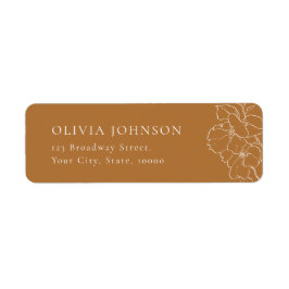 エレガントフローラゴールデン秋差出人住所 ラベル