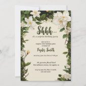 エレガントフローラサプライズパーティー招待状 招待状 (正面)