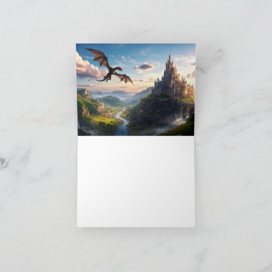 エレガントフローラサンキューカード – あいさつパーソナライズされたする サンキューカード (内部)