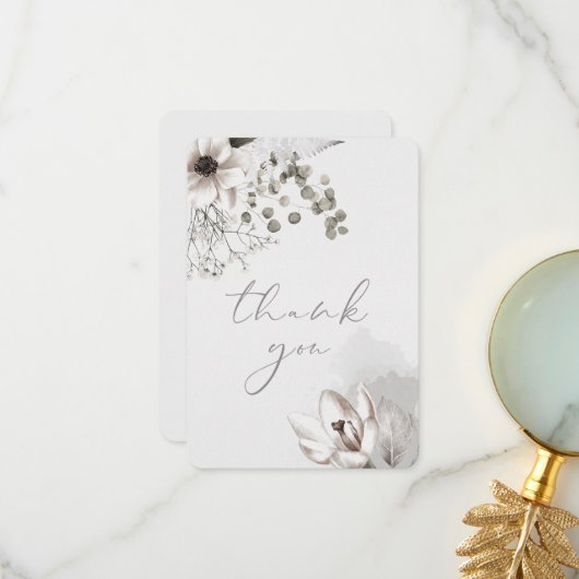 エレガントフローラサンキューカード サンキューカード (正面/裏面インサイチュ)