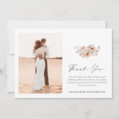 エレガントフローラサンキューカード セーブザデート (正面)