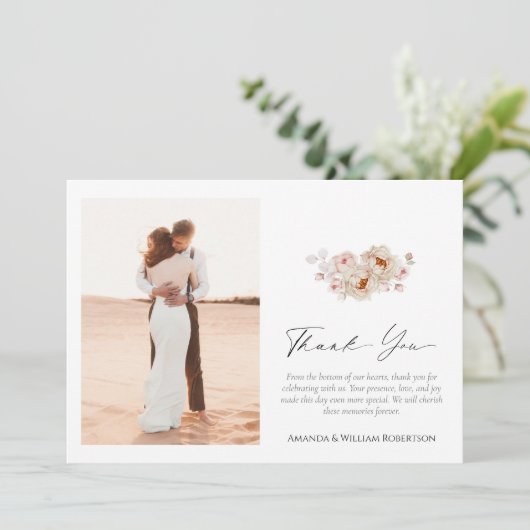 エレガントフローラサンキューカード セーブザデート (スタンド正面)