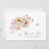 エレガントフローラサンキューカード セーブザデート (裏面)